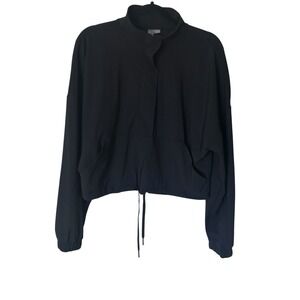 Sweaty Betty Explorer Half Zip Anorak Jacket Women's‎ Size 10 Black Stretch